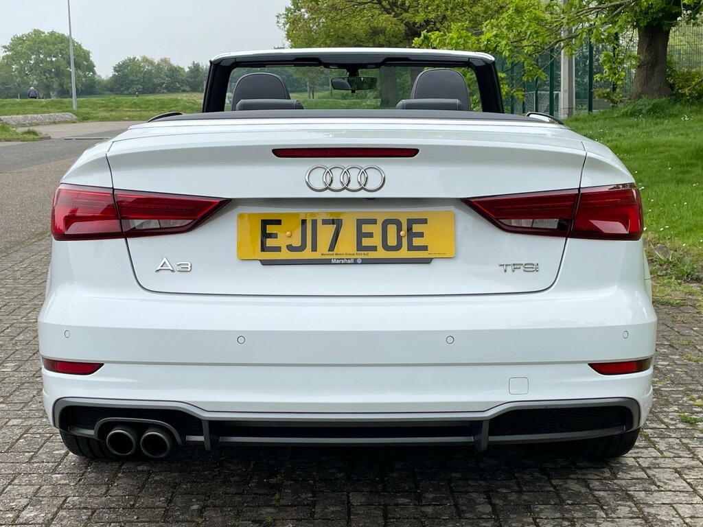 Audi A3 Cabriolet 1.4 Tfsi S Line Nav Cabriolet White #5