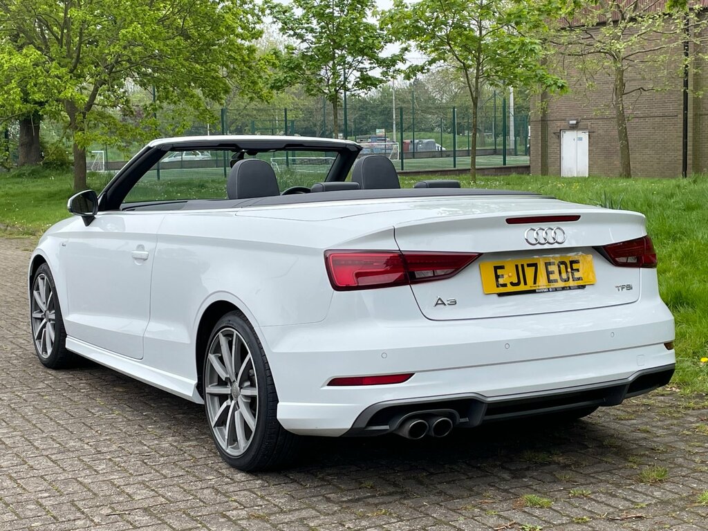 Audi A3 Cabriolet 1.4 Tfsi S Line Nav Cabriolet White #4