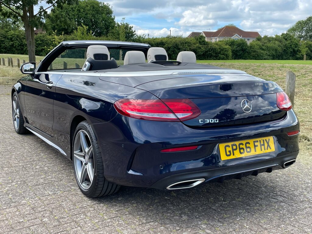 Mercedes-Benz C Class C300 2.0I 241Bhp Amg Line Cabriolet GP66FHX Blue #4