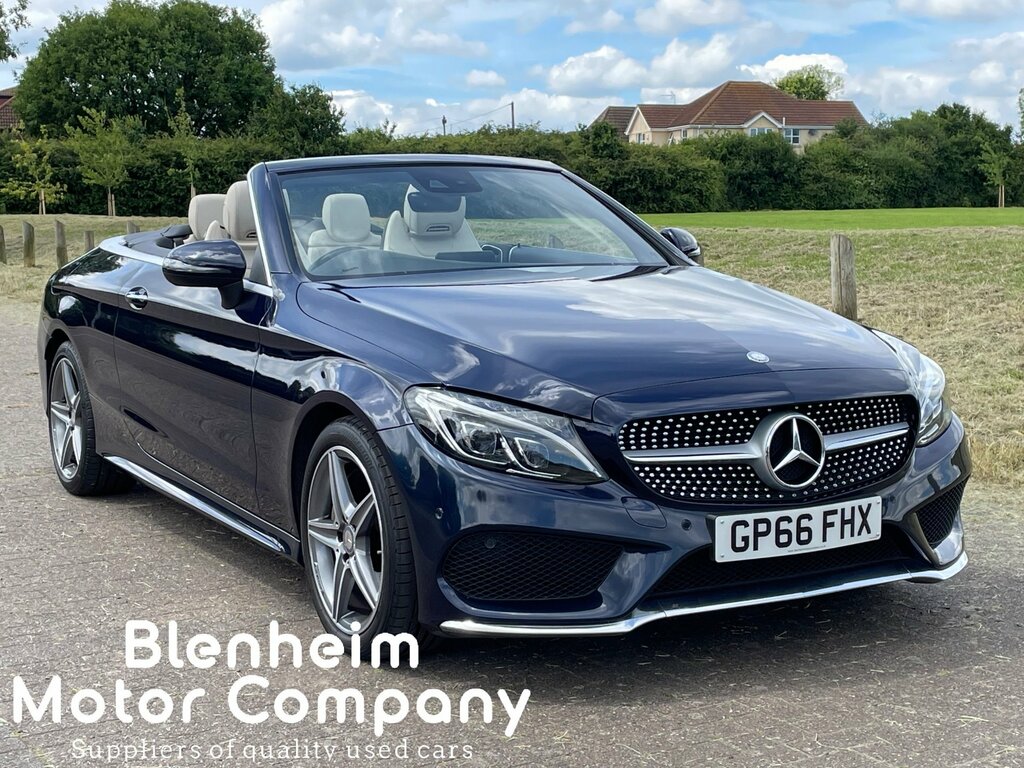 Mercedes-Benz C Class C300 2.0I 241Bhp Amg Line Cabriolet Blue