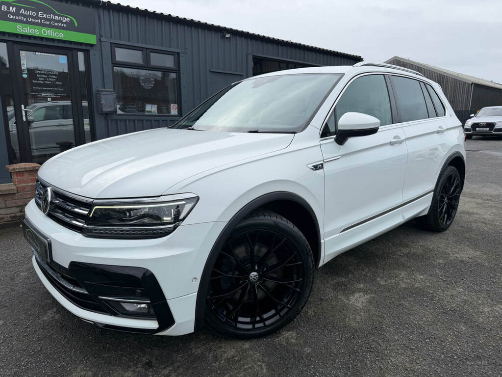 Volkswagen Tiguan 2.0 Tdi 190 4Motion R-line Tech Dsg White