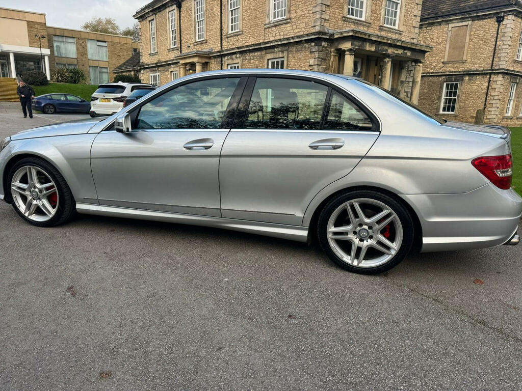 Mercedes-Benz C Class Saloon 2.1 C220 Cdi Amg Sport 2013 VU63OWA Silver #4