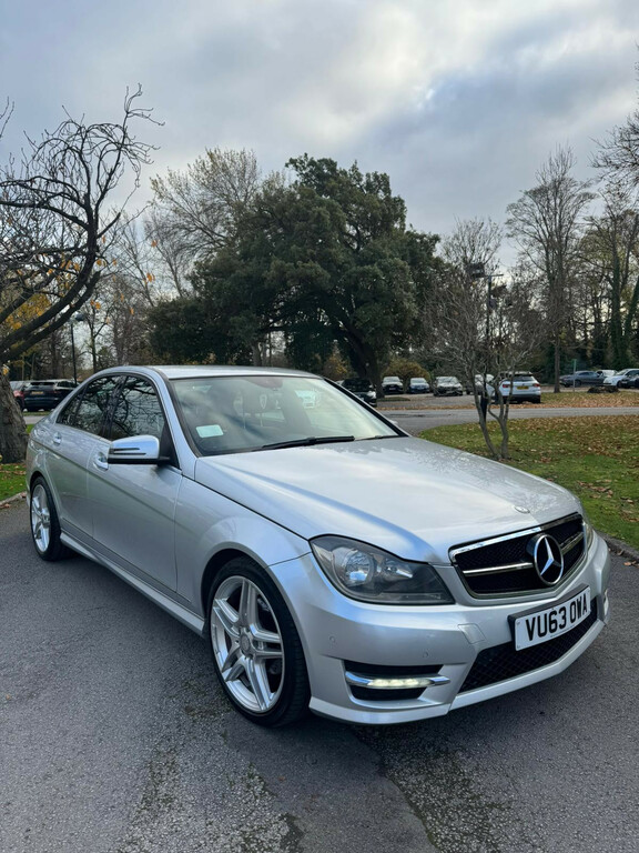 Mercedes-Benz C Class Saloon 2.1 C220 Cdi Amg Sport 2013 VU63OWA Silver #2