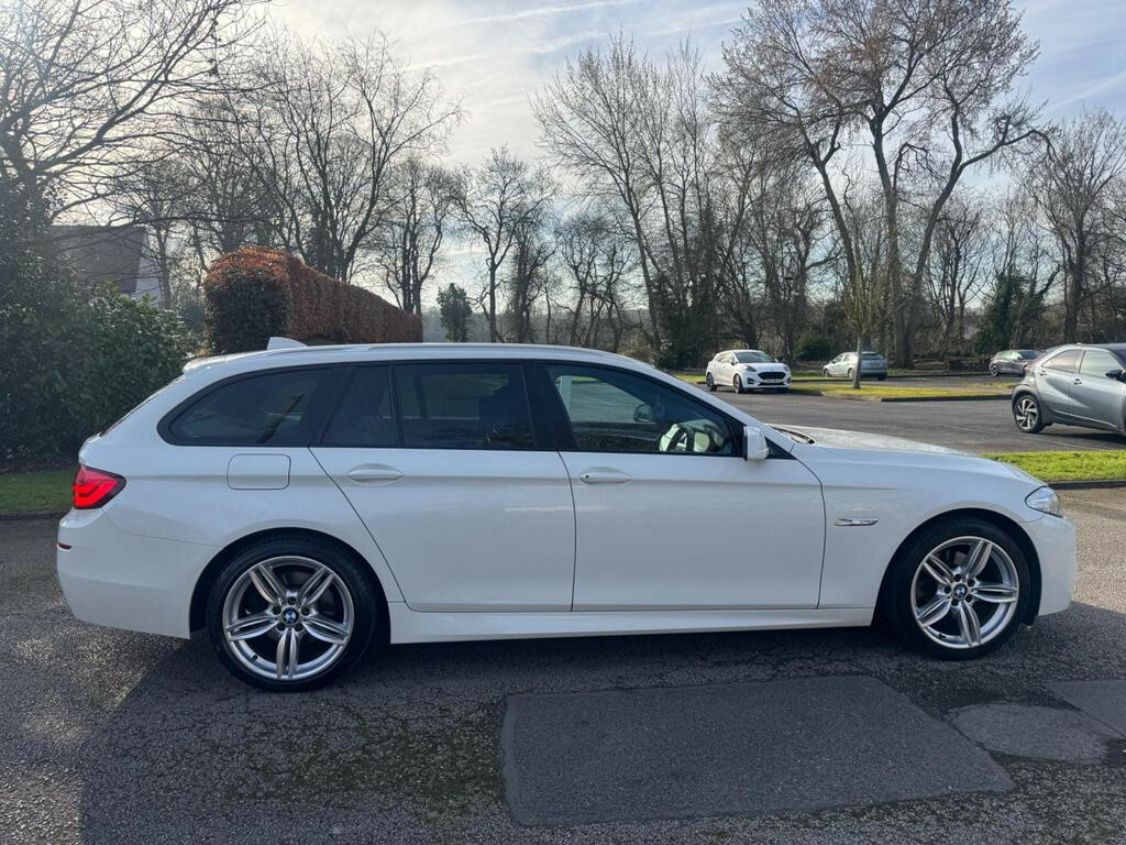BMW 5 Series Estate 2.0 520D M Sport Touring 2011 YT61WRU White #4