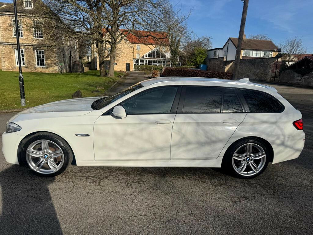 BMW 5 Series Estate 2.0 520D M Sport Touring 2011 YT61WRU White #6