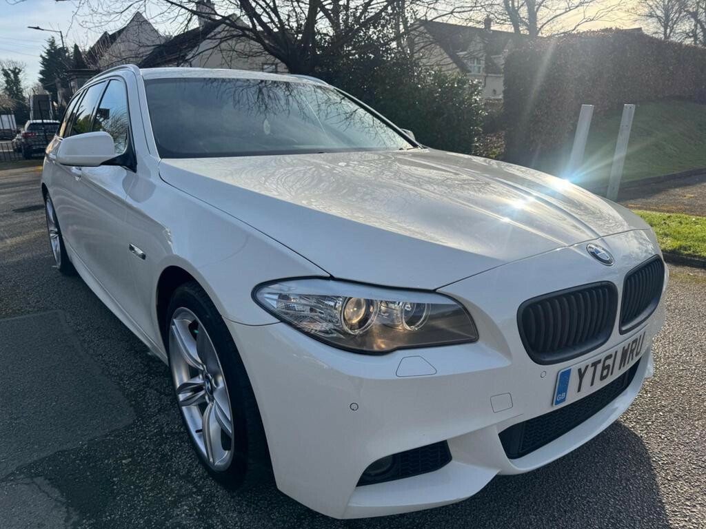 BMW 5 Series Estate 2.0 520D M Sport Touring 2011 YT61WRU White #2