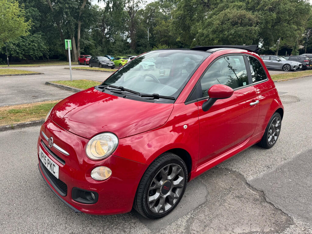 Fiat 500C Convertible 1.2 500C 1.2 69Hp S Convertible 2015 WP15PKC Red #2