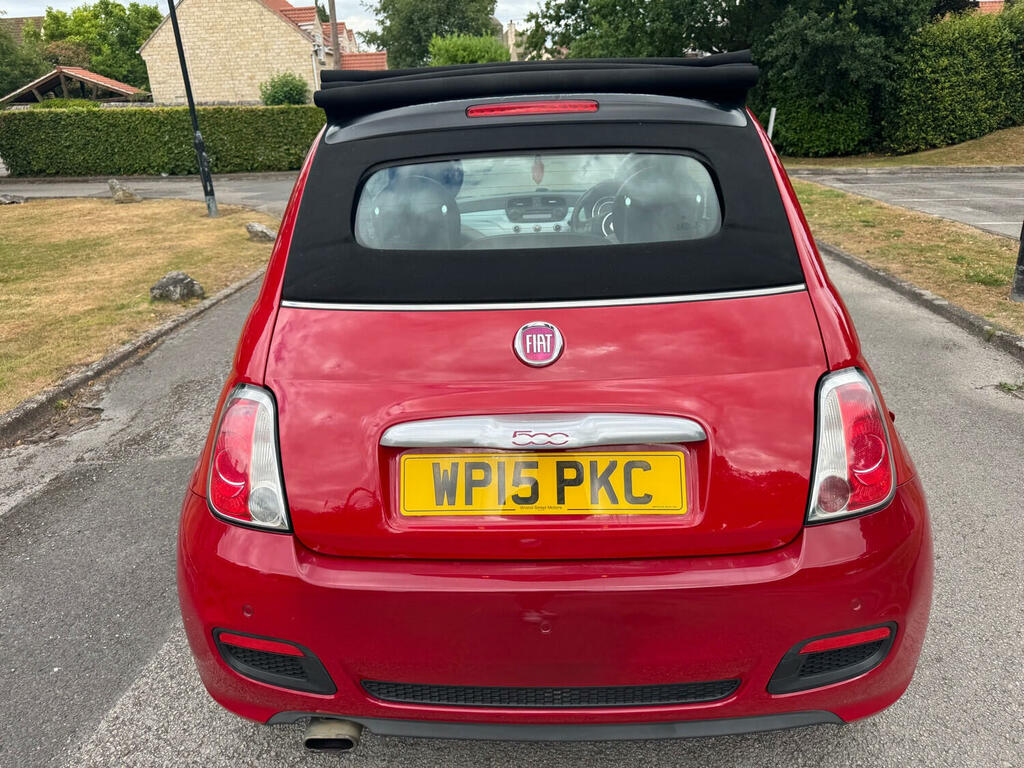 Fiat 500C Convertible 1.2 500C 1.2 69Hp S Convertible 2015 WP15PKC Red #3