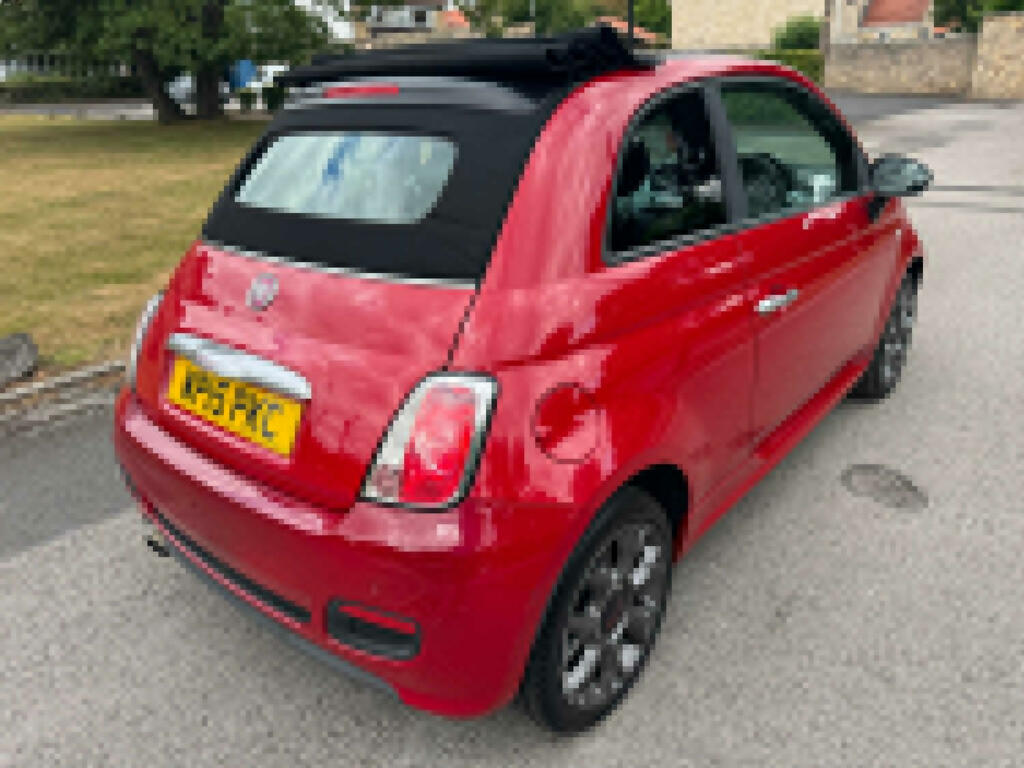 Fiat 500C Convertible 1.2 500C 1.2 69Hp S Convertible 2015 WP15PKC Red #5
