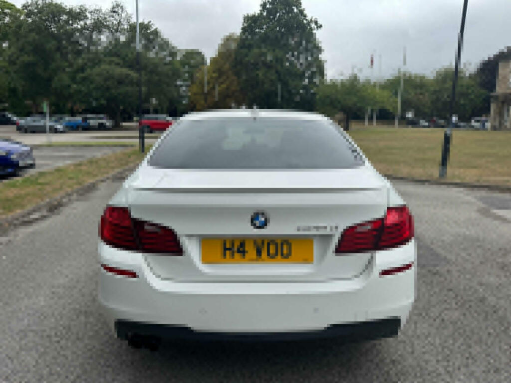 BMW 5 Series Saloon 2.0 520D M Sport Saloon 2014 H4VOO White #5