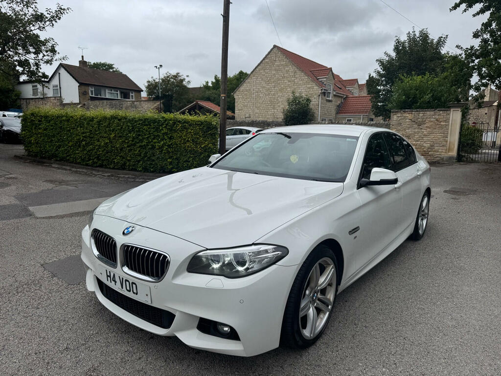 BMW 5 Series Saloon 2.0 520D M Sport Saloon 2014 H4VOO White #3