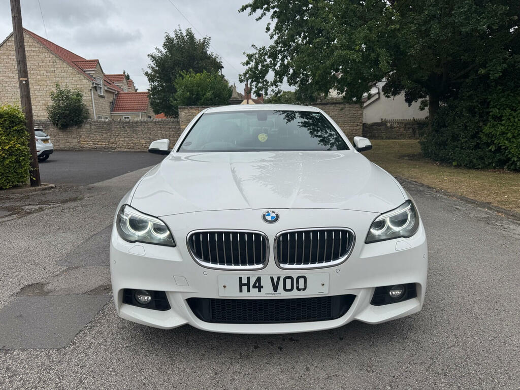 BMW 5 Series Saloon 2.0 520D M Sport Saloon 2014 H4VOO White #2