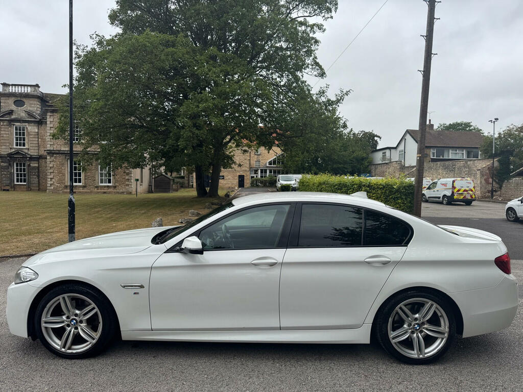BMW 5 Series Saloon 2.0 520D M Sport Saloon 2014 H4VOO White #4