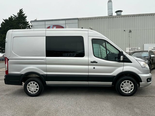 Ford Transit Custom 2.0 350 Ecoblue Trend Crew Cab 6 Seats Diese NV69DDE Silver #2