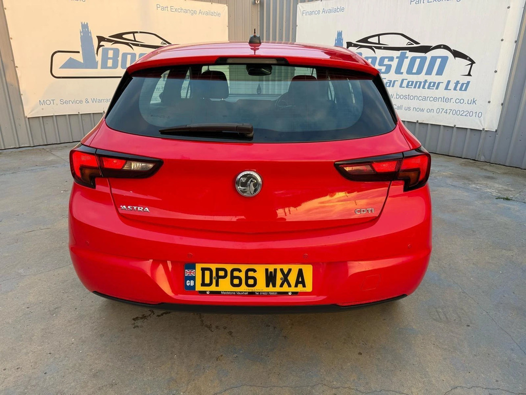 Vauxhall Astra Astra 2016 66 1.6 Cdti 16V 136 Sri 5Dr-dp66wxa DP66WXA Red #5