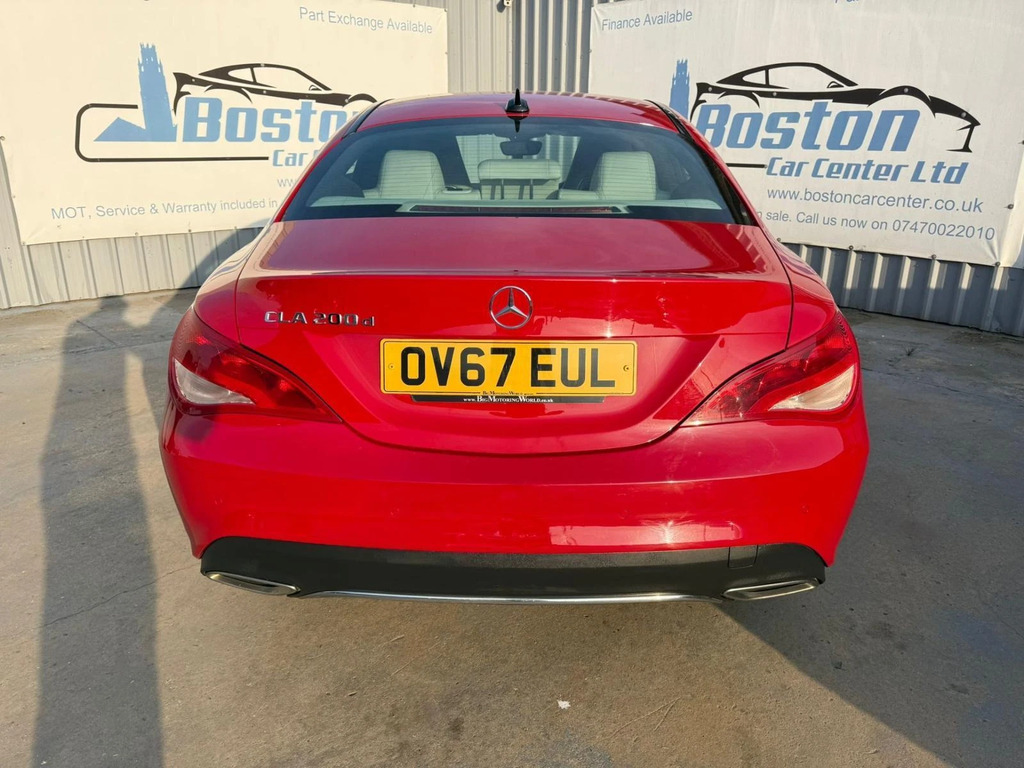 Mercedes-Benz CLA Class Cla 2017 67 Cla 200D Sport Tip OV67EUL Red #5