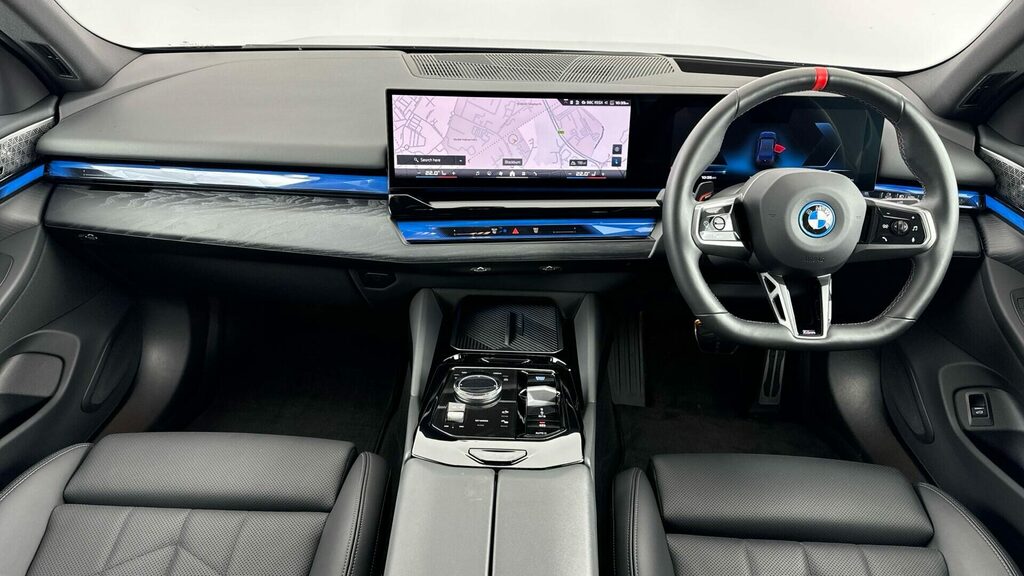 BMW i5 M60 Saloon Blue #4