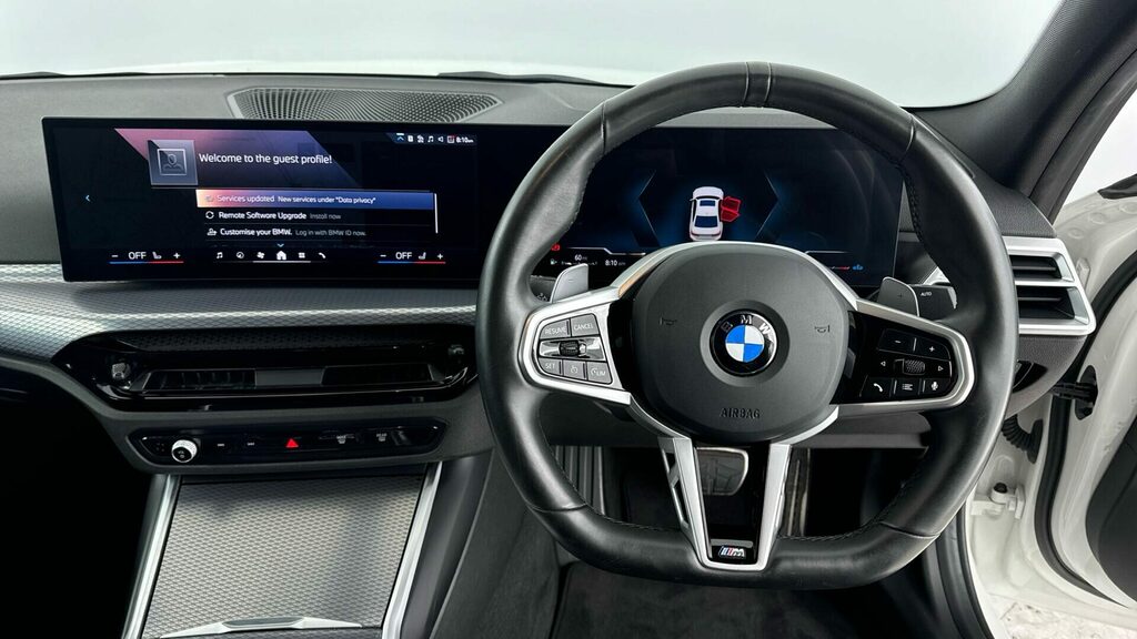BMW 3 Series Saloon YH74TFY White #5