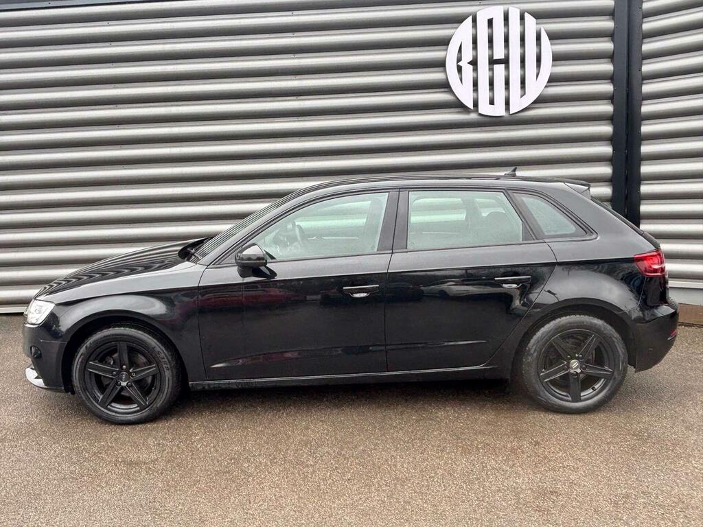 Audi A3 1.6 Tdi 30 Se Technik Sportback S Tronic Euro 6 S YW19TKJ Black #2