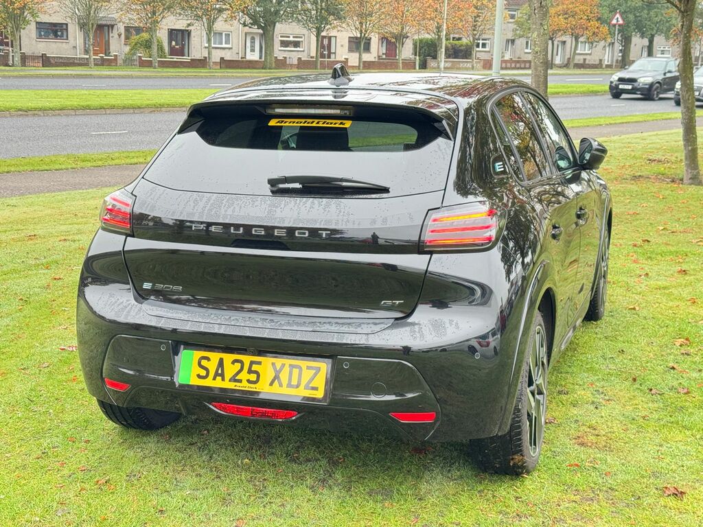 Peugeot e-208 51Kwh Gt Hatchback 7.4Kw Charge SA25XDZ Black #6