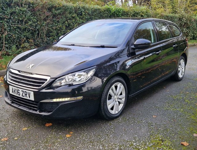 Peugeot 308 SW 1.6 Bluehdi Active Estate Euro 6 AK16ZRV Black #4
