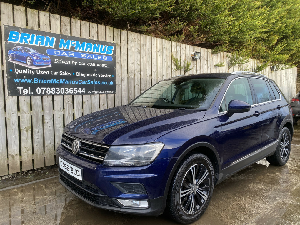 Volkswagen Tiguan Se Nav Tdi Bluemotion Technology CA66BJO Blue #2