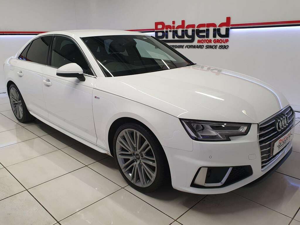 Audi A4 2.0 Tfsi 35 S Line Saloon PA19KTG White #2