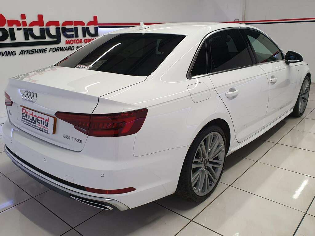 Audi A4 2.0 Tfsi 35 S Line Saloon PA19KTG White #6