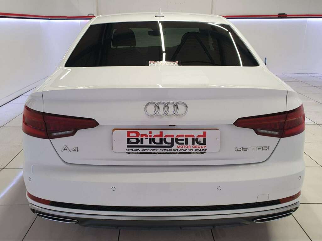 Audi A4 2.0 Tfsi 35 S Line Saloon PA19KTG White #5
