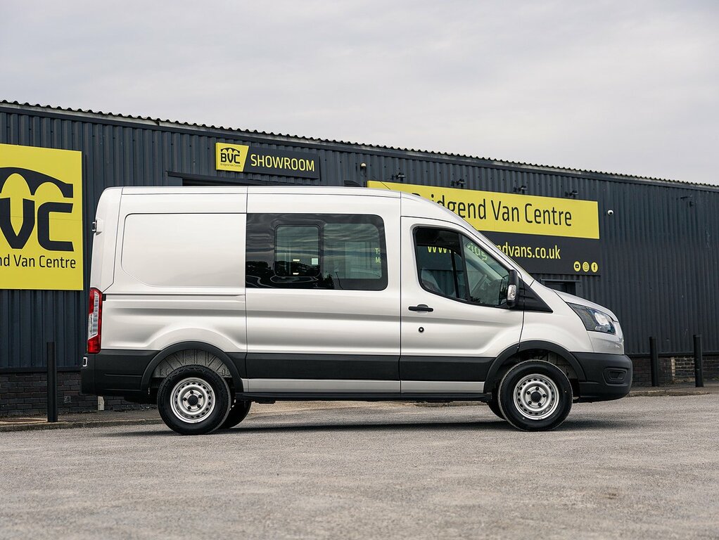 Ford Transit Custom 350 2.0 Ecoblue 130 Bhp Leader L2 Mwb 6-Seat Doubl HT73DLX Silver #5