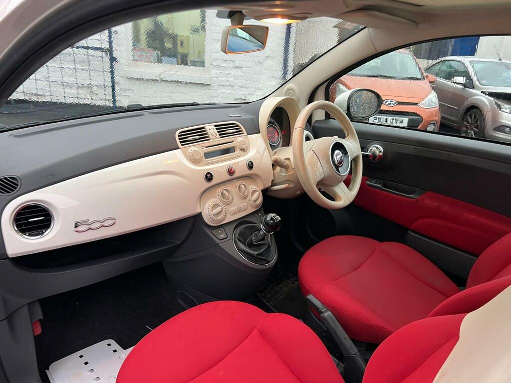 Fiat 500 Hatchback 1.2 Lounge Euro 4 201313 BJ14NZP White #2
