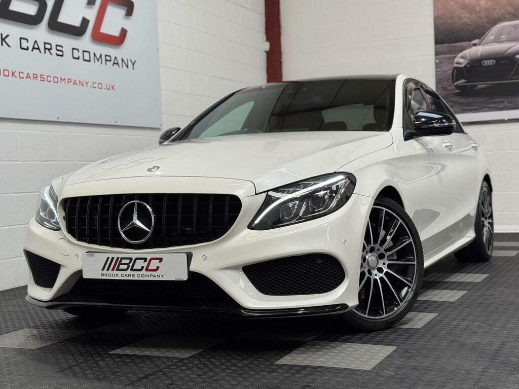 Mercedes-Benz C Class Saloon 2.1 C250d Amg Line Premium Plus G-tronic White