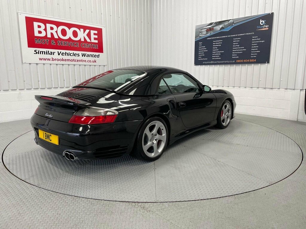 Porsche 911 Convertible 3.6 996 Turbo Cabriolet Tiptronic S Aw LK04ABN Black #4