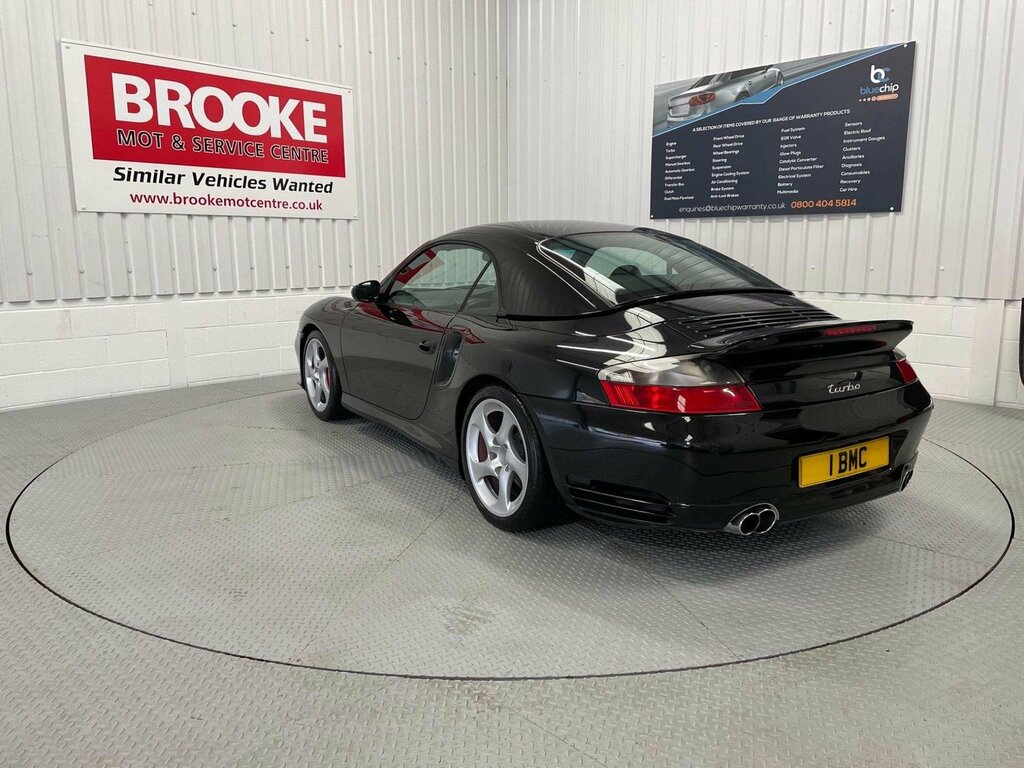 Porsche 911 Convertible 3.6 996 Turbo Cabriolet Tiptronic S Aw LK04ABN Black #3