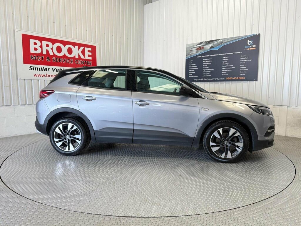 Vauxhall Grandland X 1.2 Turbo Sport Nav Euro 6 Ss DU19WSW Grey #4