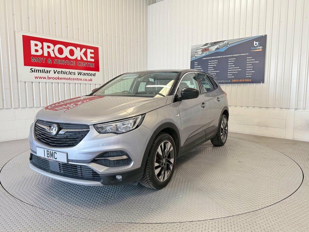 Vauxhall Grandland X 1.2 Turbo Sport Nav Euro 6 Ss DU19WSW Grey #2