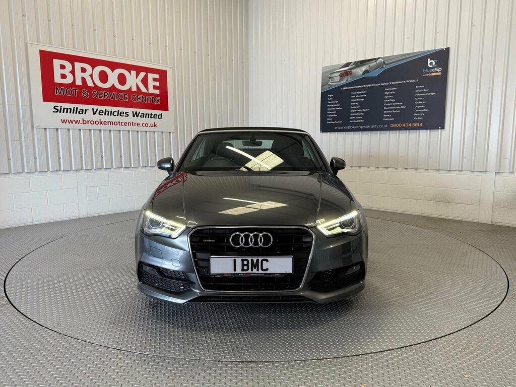 Audi A3 Cabriolet Convertible 2.0 Tdi S Line Quattro Euro 6 Ss Grey #3