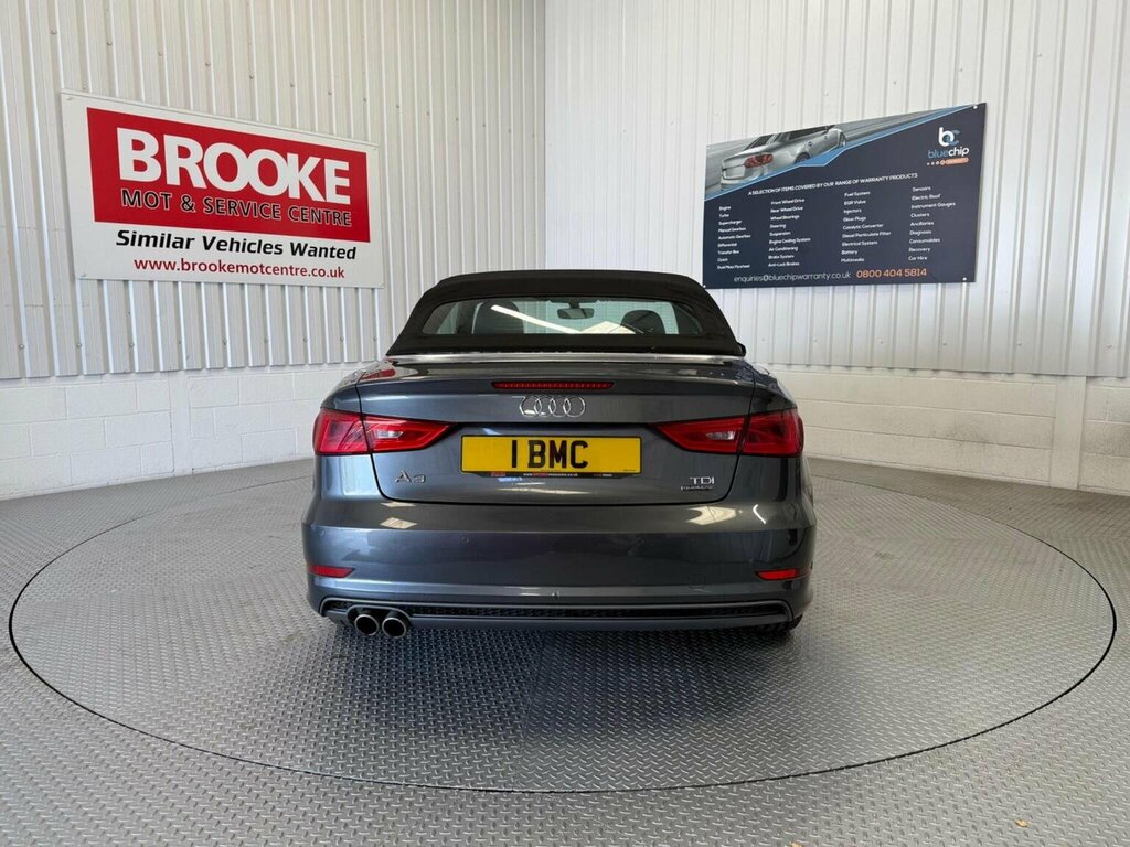 Audi A3 Cabriolet Convertible 2.0 Tdi S Line Quattro Euro 6 Ss Grey #6