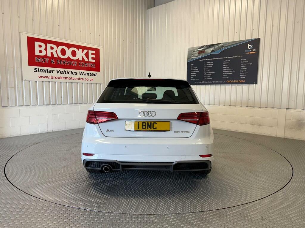 Audi A3 Hatchback 1.0 Tfsi 30 S Line Sportback Euro 6 Ss YB68CMK White #6