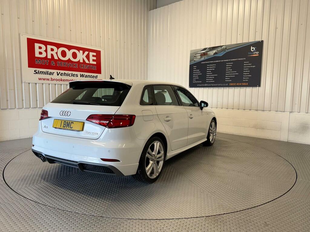 Audi A3 Hatchback 1.0 Tfsi 30 S Line Sportback Euro 6 Ss YB68CMK White #5