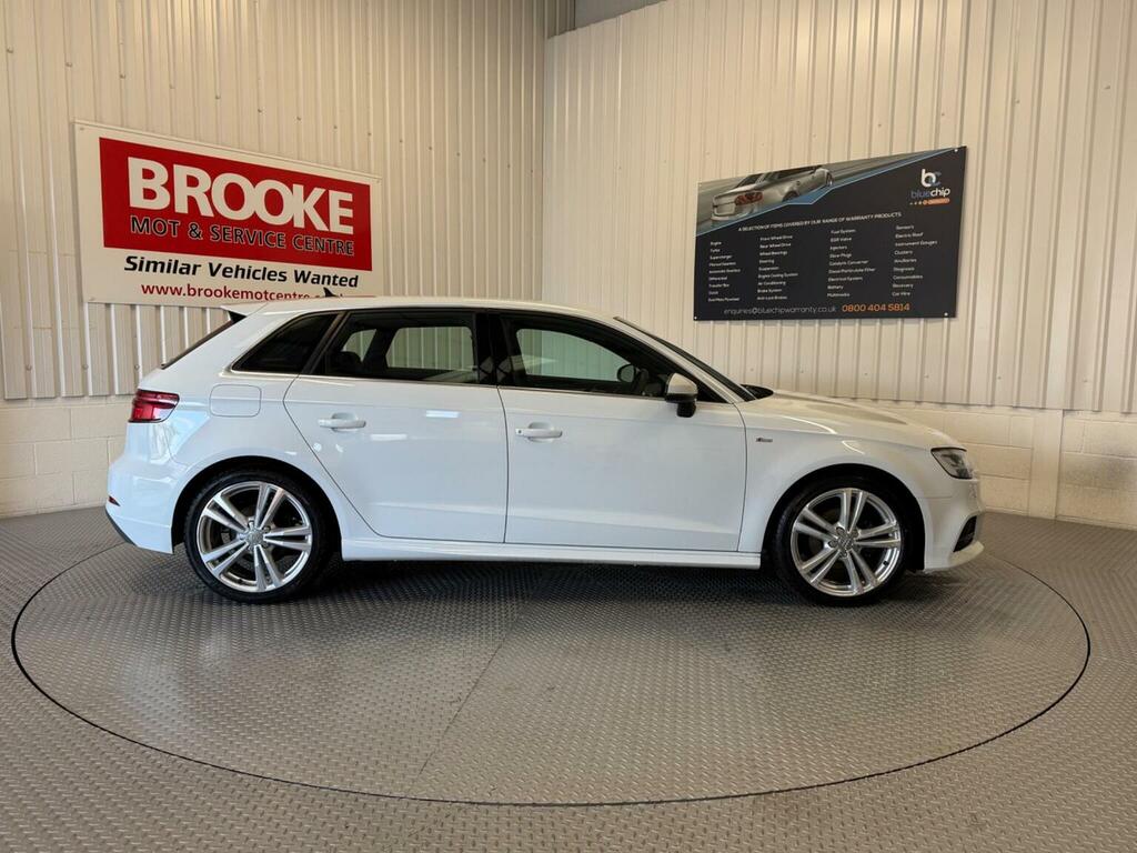 Audi A3 Hatchback 1.0 Tfsi 30 S Line Sportback Euro 6 Ss YB68CMK White #4
