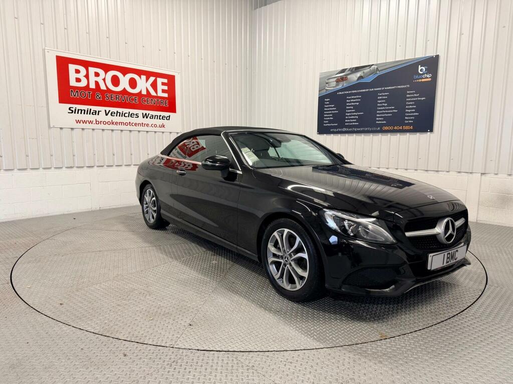 Mercedes-Benz C Class Convertible 2.0 C200 Sport Cabriolet G-tronic Eur Black