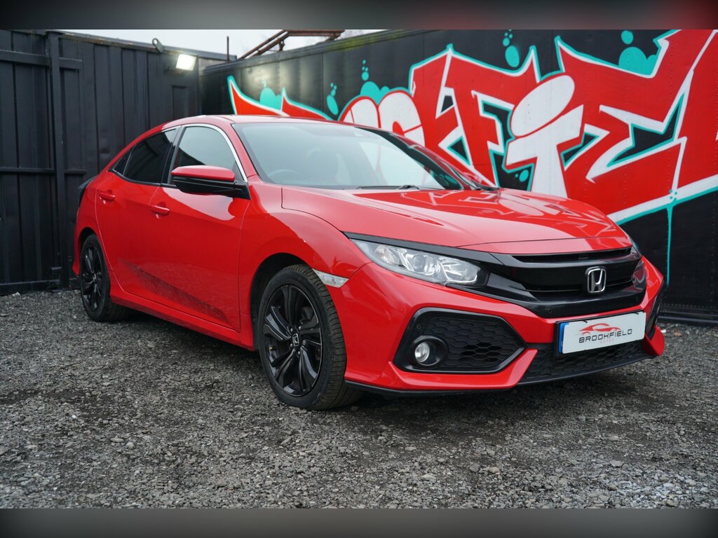 Honda Civic 1.0 Vtec Turbo Sr Hatchback Cvt Euro 6 Red