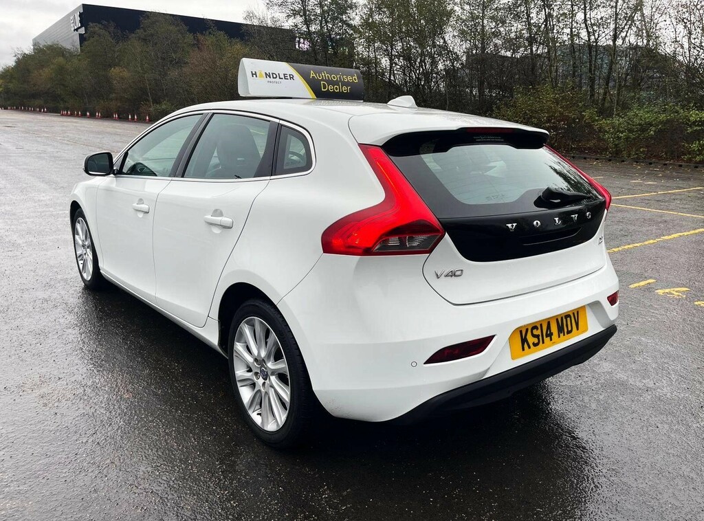 Volvo V40 1.6 D2 Se Lux Nav Hatchback Euro KS14MDV White #4