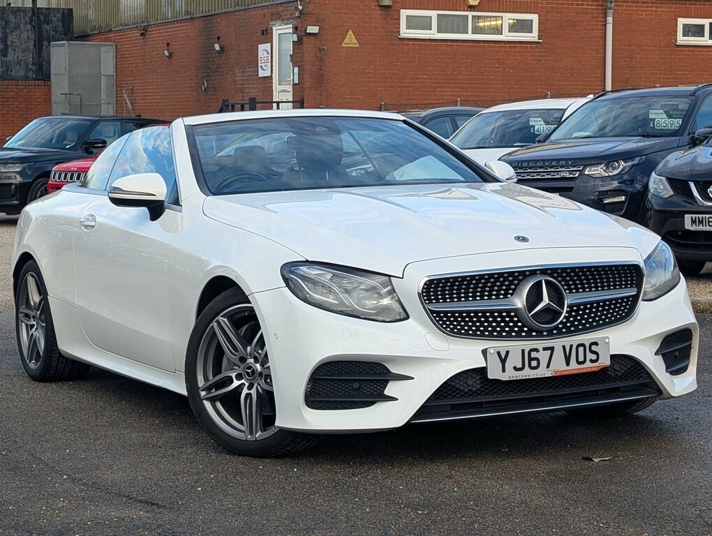 Mercedes-Benz E Class 2.0 D Amg Line Premium Plus Cabriolet G-tronic White