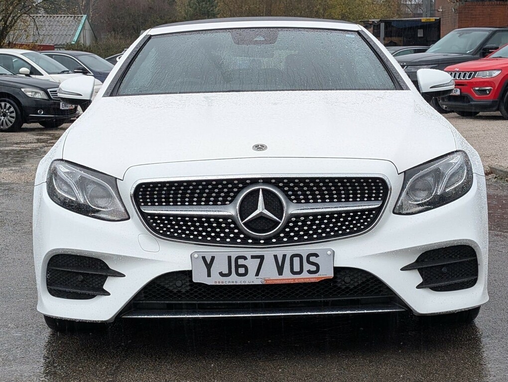 Mercedes-Benz E Class 2.0 D Amg Line Premium Plus Cabriolet G-tronic YJ67VOS White #3