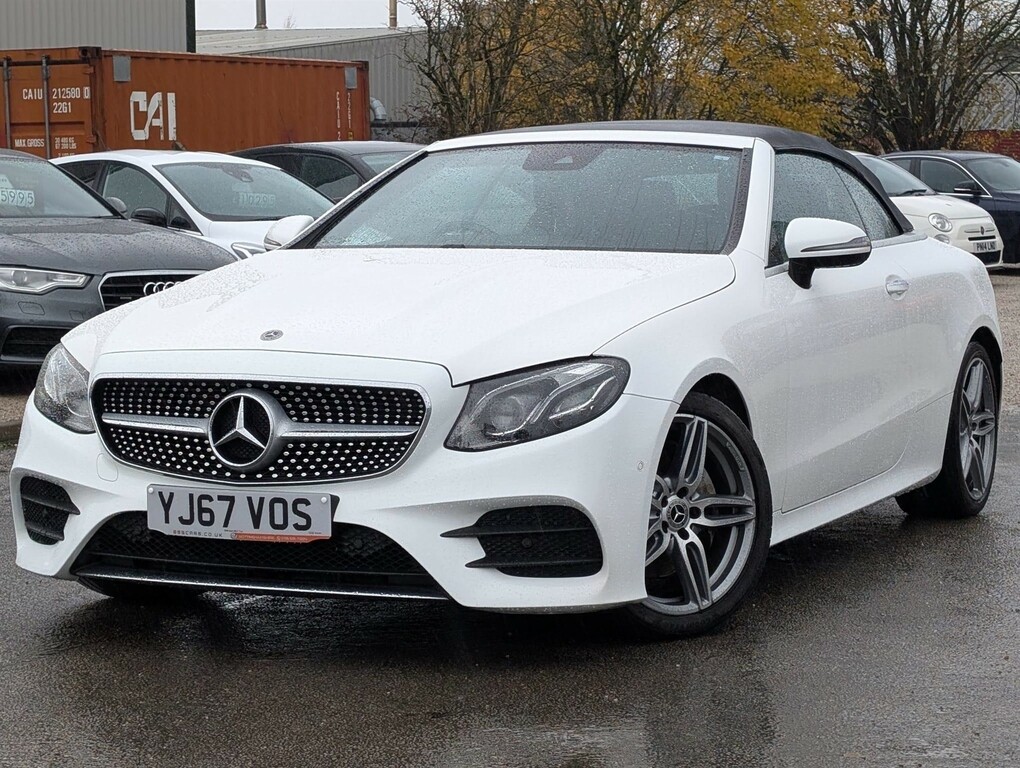 Mercedes-Benz E Class 2.0 D Amg Line Premium Plus Cabriolet G-tronic YJ67VOS White #4