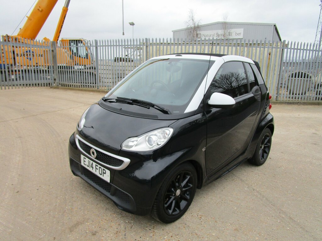 Smart Fortwo Cabrio Passion Mhd 2-Door Chain Driven 20 Pound Road Tax EJ14FOP Black #3