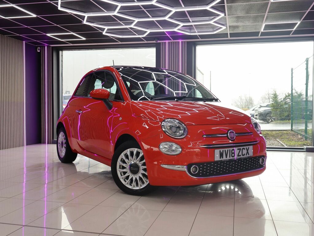 Fiat 500 2018 1.2 Lounge Hatchback Euro 6 Pink