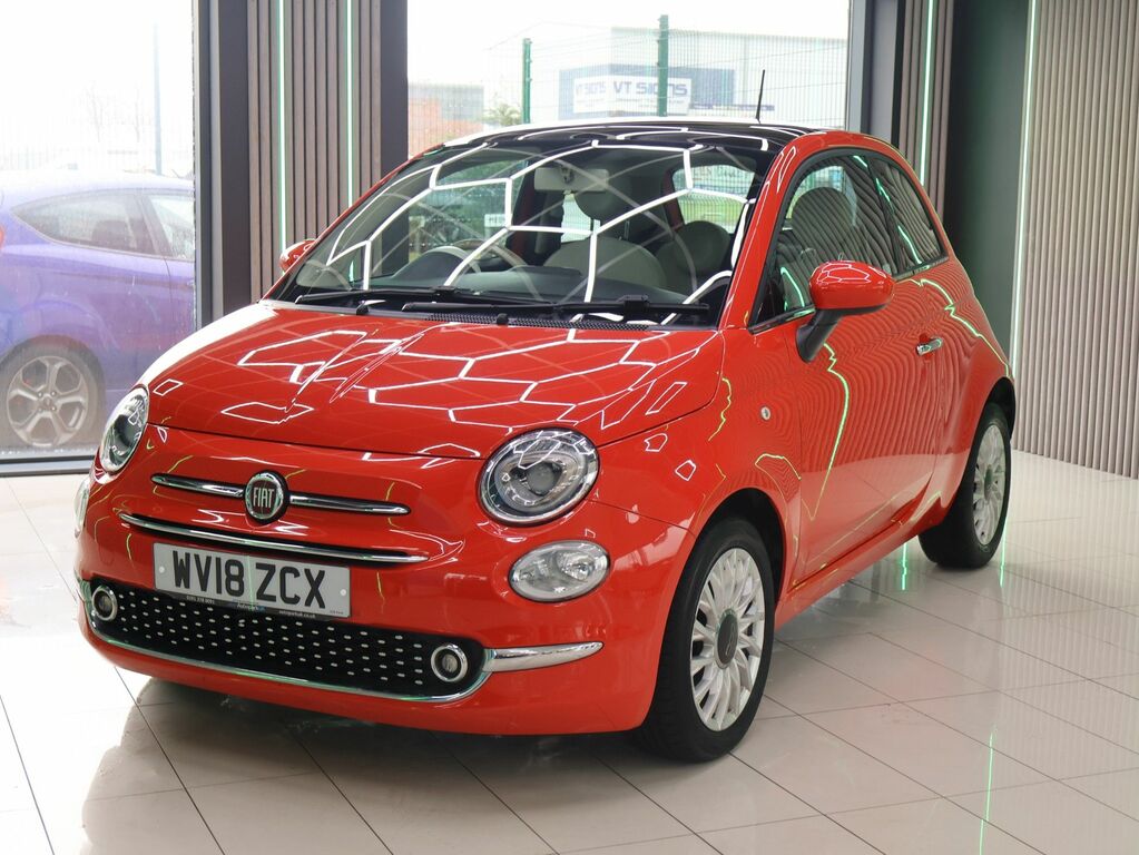 Fiat 500 2018 1.2 Lounge Hatchback Euro 6 WV18ZCX Pink #2